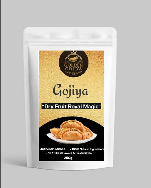 Golden Gojiya – Royal Dry Fruit Delight